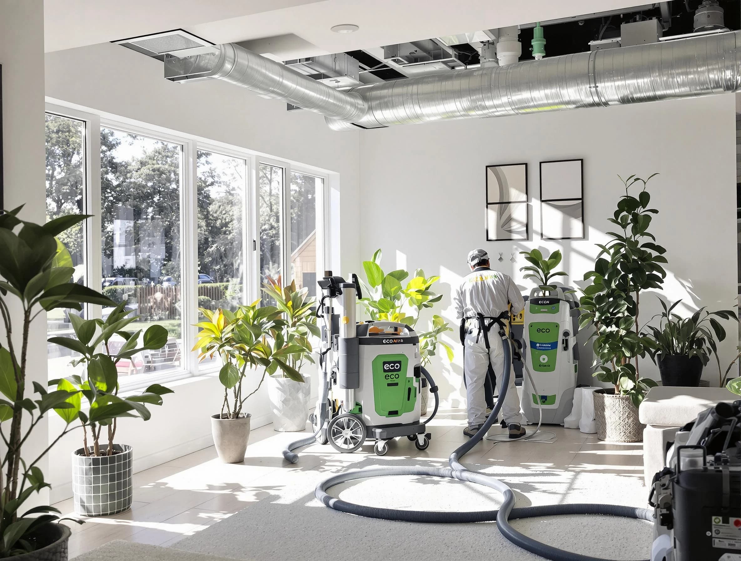 Environmentally-friendly duct cleaning by Irvine Air Duct Cleaning in Irvine