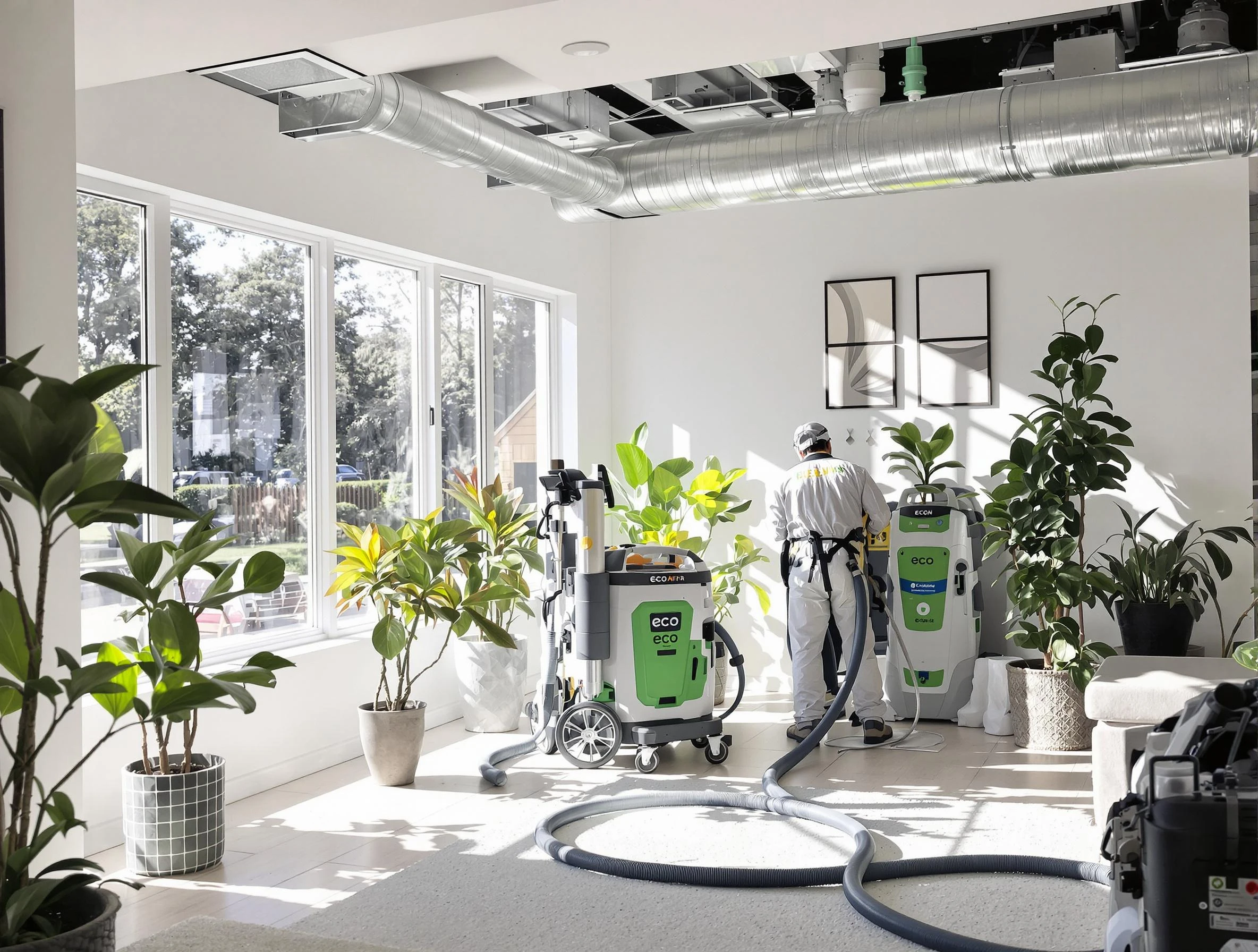 Environmentally-friendly duct cleaning by Irvine Air Duct Cleaning in Irvine